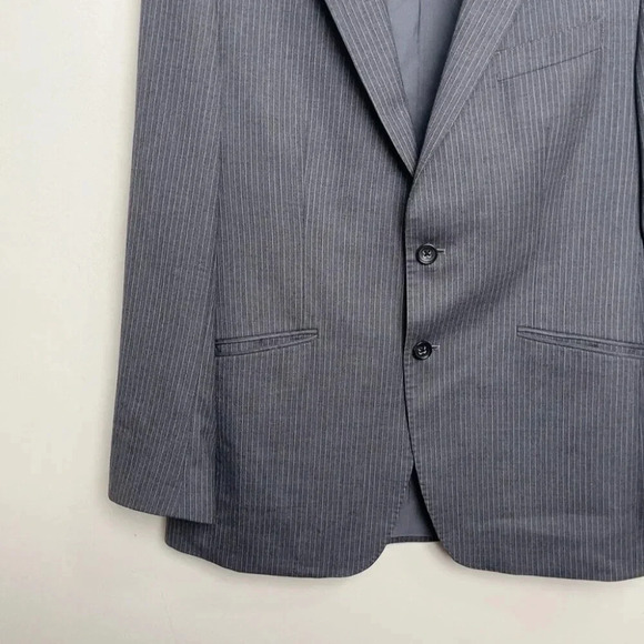 BANANA REPUBLIC Gray Pinstripe Men's Blazer - Picture 7 of 15